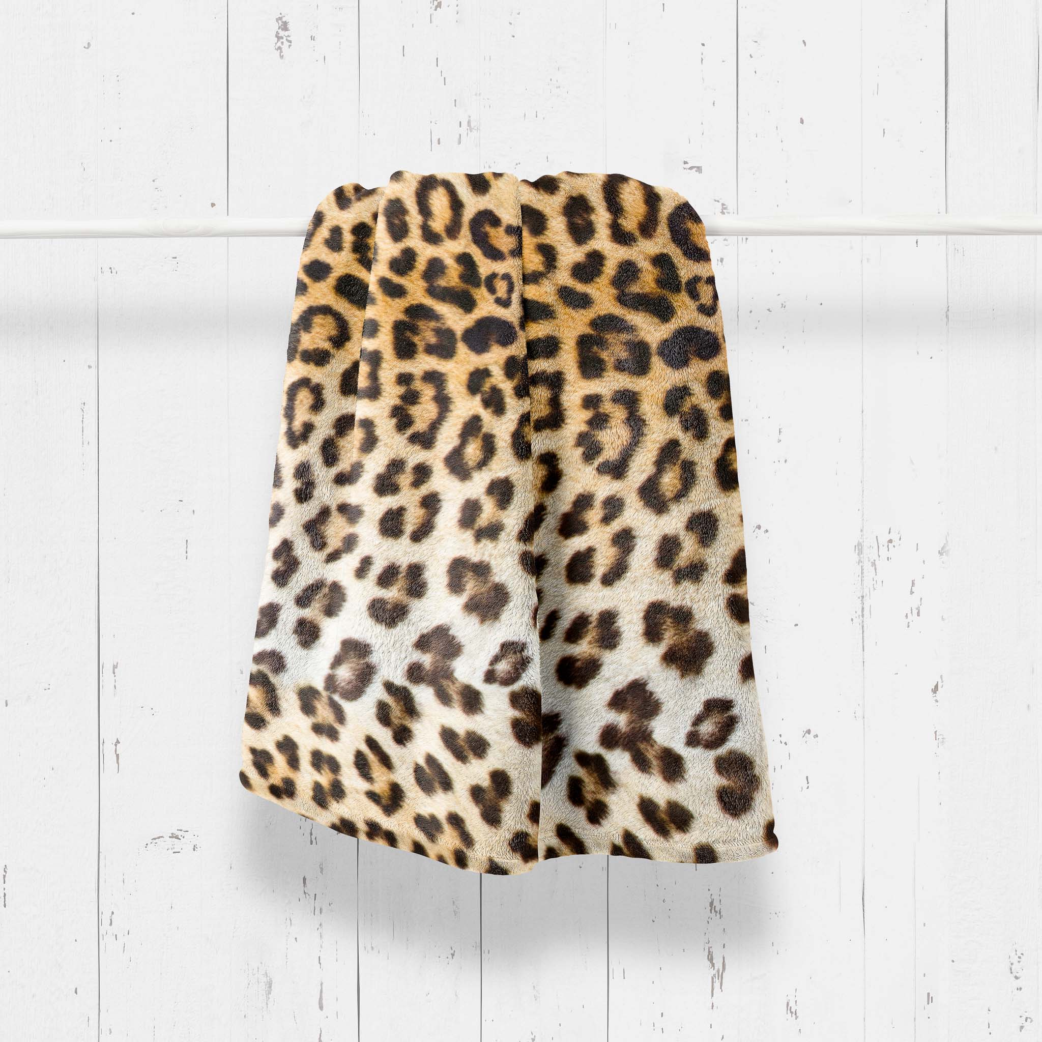 Plaid Leopard Brown - 100% Polyester