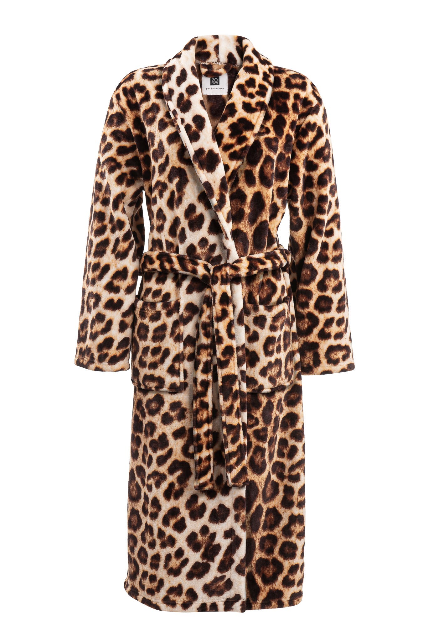 Badjas Leopard Brown - 100% Polyester