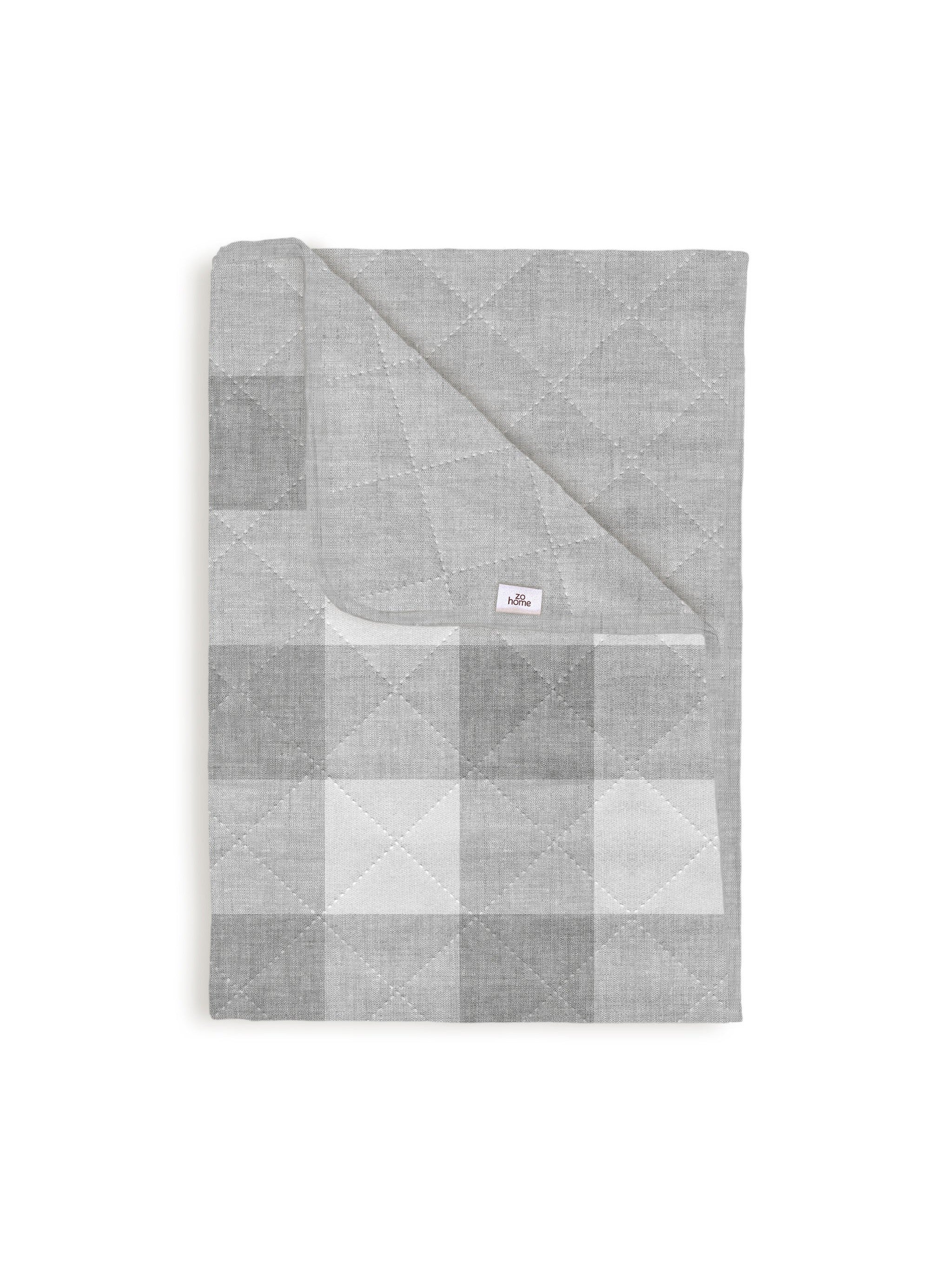 Bedsprei Quattro di Lino Dove Grey 100% Polyester