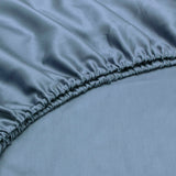 Hoeslaken Satinado   Riviera Blue - 100% Cotton Satin