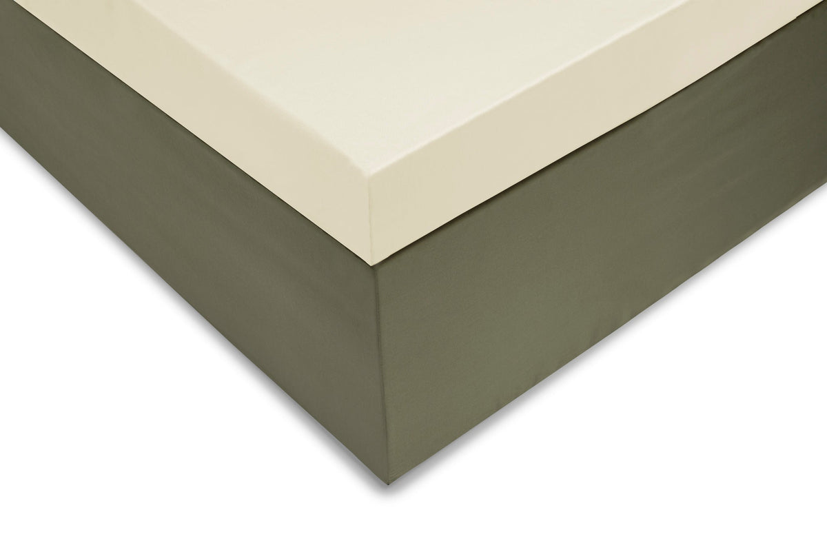 Zohome Topper Hoeslaken Satinado Off-white - 100% Katoen-Satijn