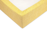 Hoeslaken Lino Aspen Yellow - 100% Katoen