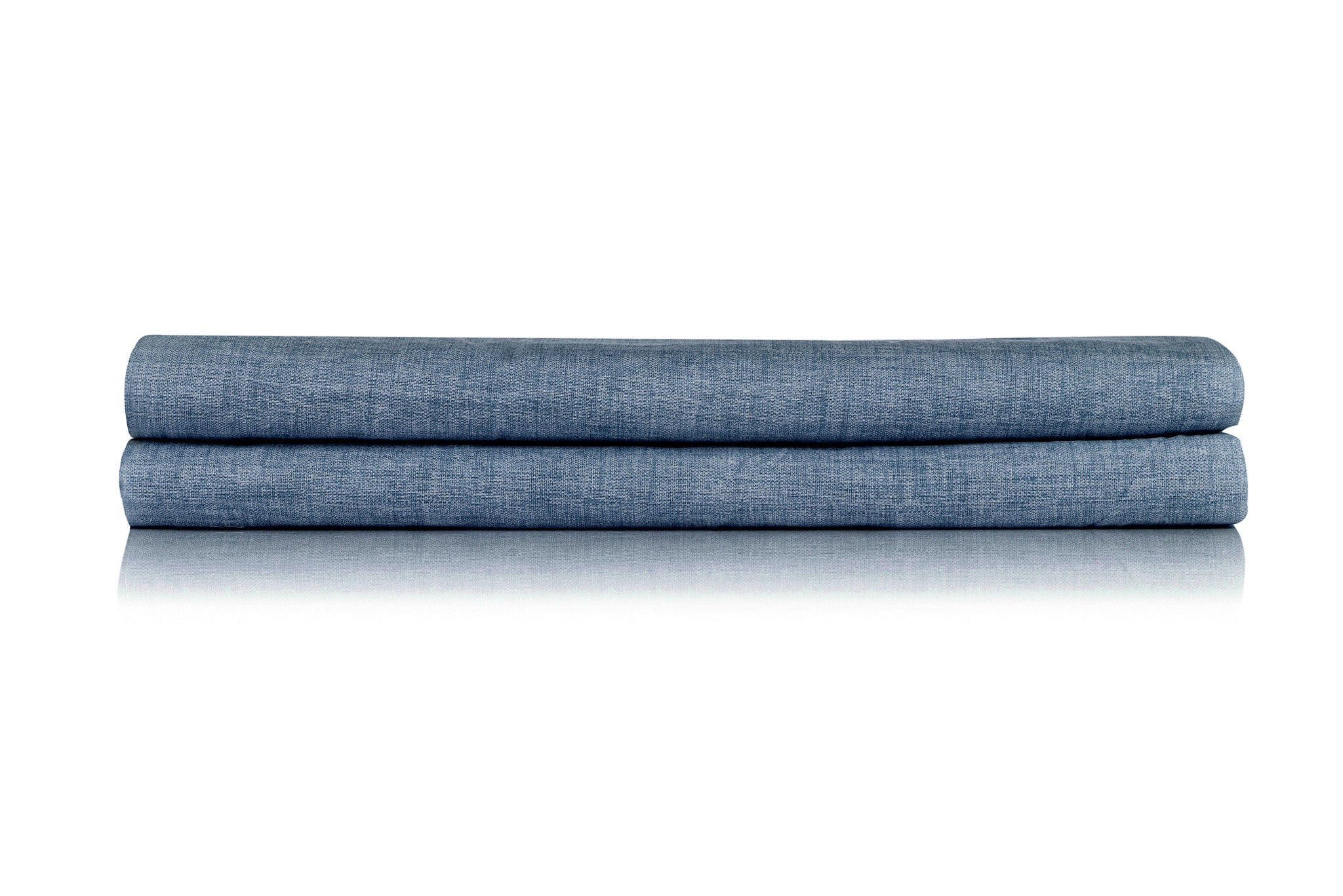 Hoeslaken Lino Bonnet Blue - 100% Katoen