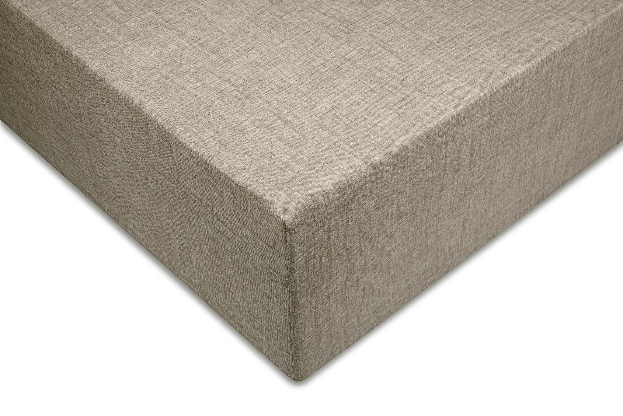 Hoeslaken Lino Palm Taupe - 100% Katoen