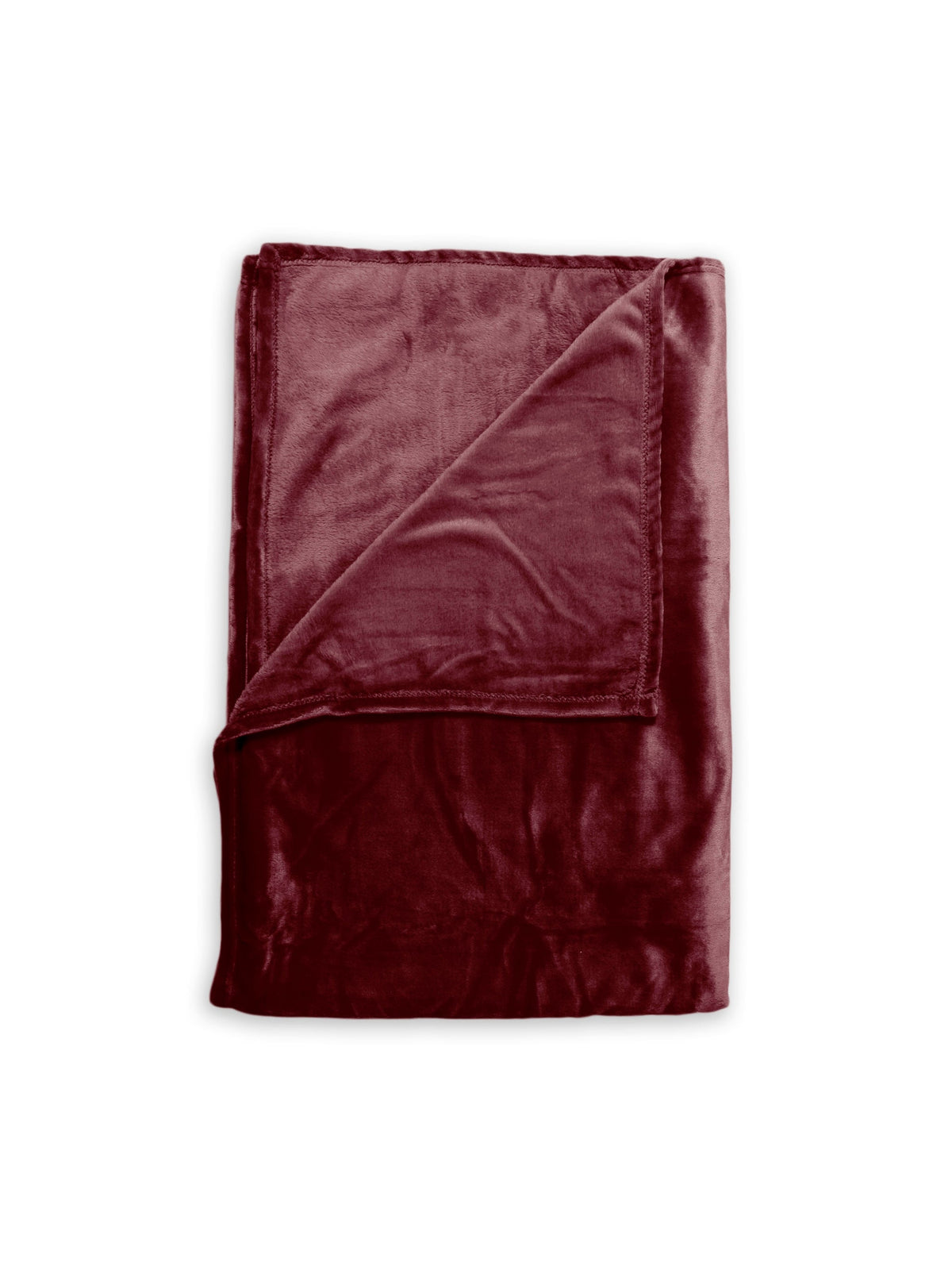 Plaid Cara Bordeaux Red - 100% Polyester