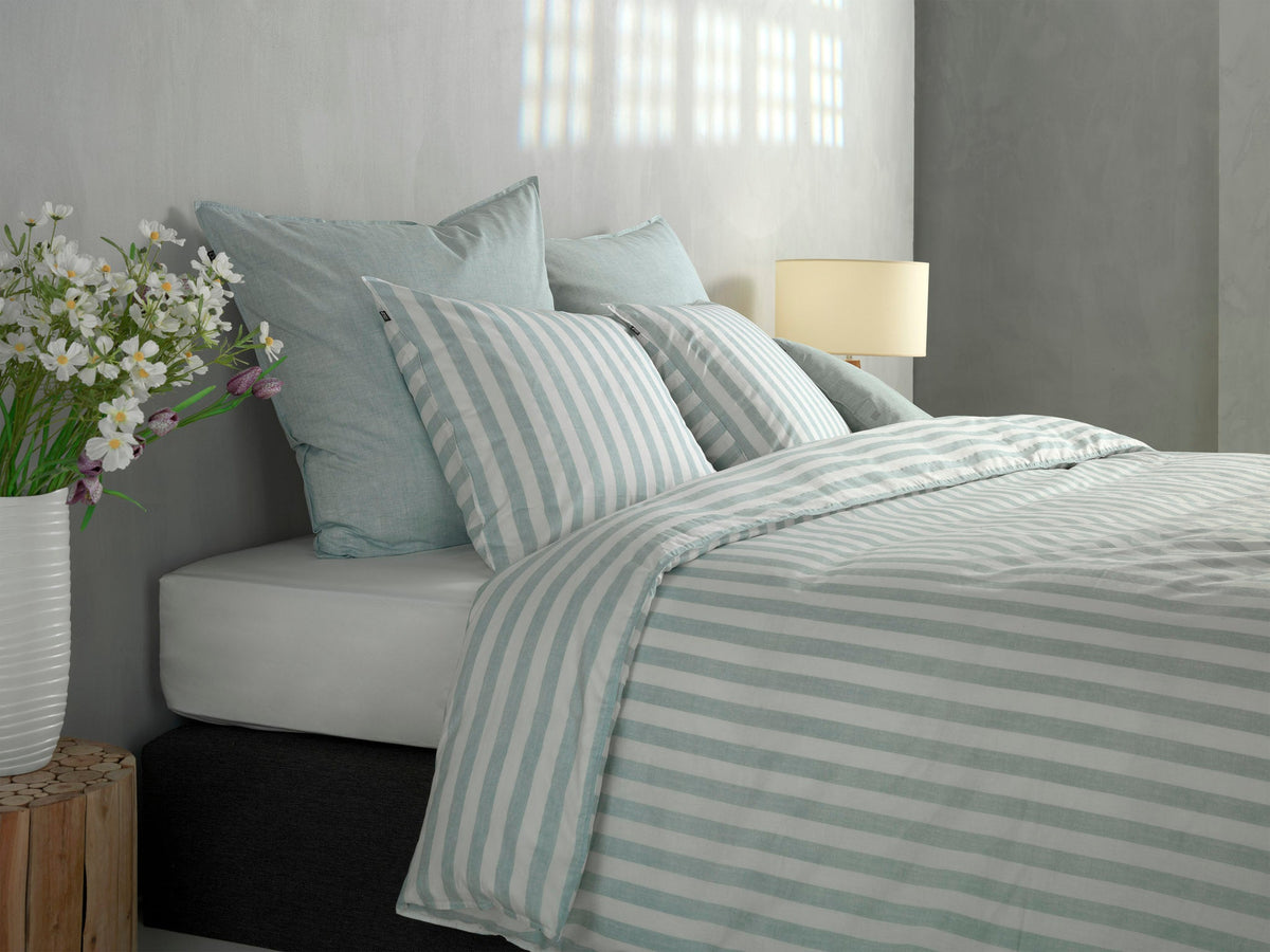 Zohome Dekbedovertrek Banda di Lino Mint Green - 100% Katoen